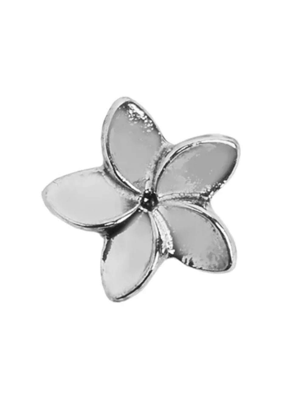 Origami Owl Silver Plumeria Flower Charm